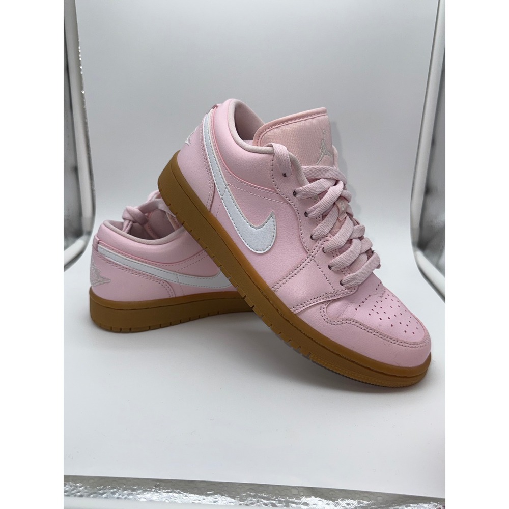 Air Jordan 1 Low Arctic Pink Gum Light Brown Womens Sneakers DC0774-601 Pink 6.5